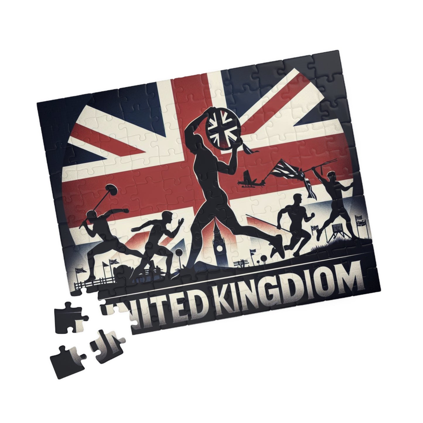 Flag Village United Kingdom Sporting Flag Puzzle (110, 252, 520, 1014-piece) UK0020