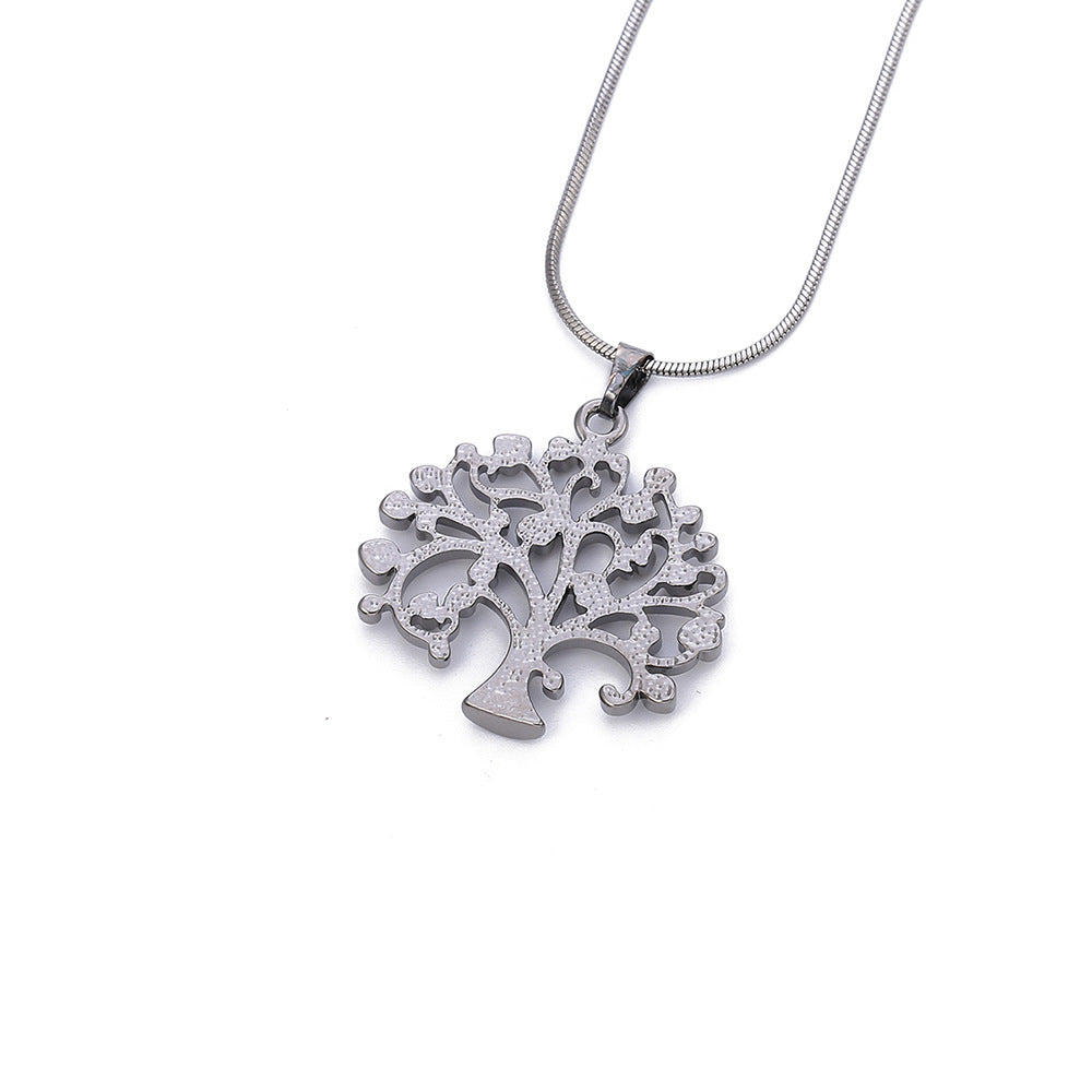 Flag Village Big Tree Of Life Pendant Necklaces Drilling CZ Zircon Multi Layers Chains Long Necklace Jewelry Gifts For Her