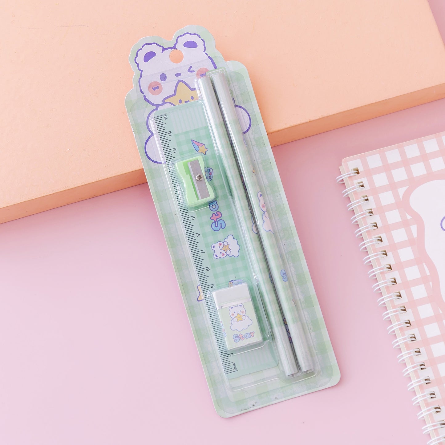 Flag Village Girl School Supplies Set Gift Box Gift Bag Primary School Pupil Pencil Stationery