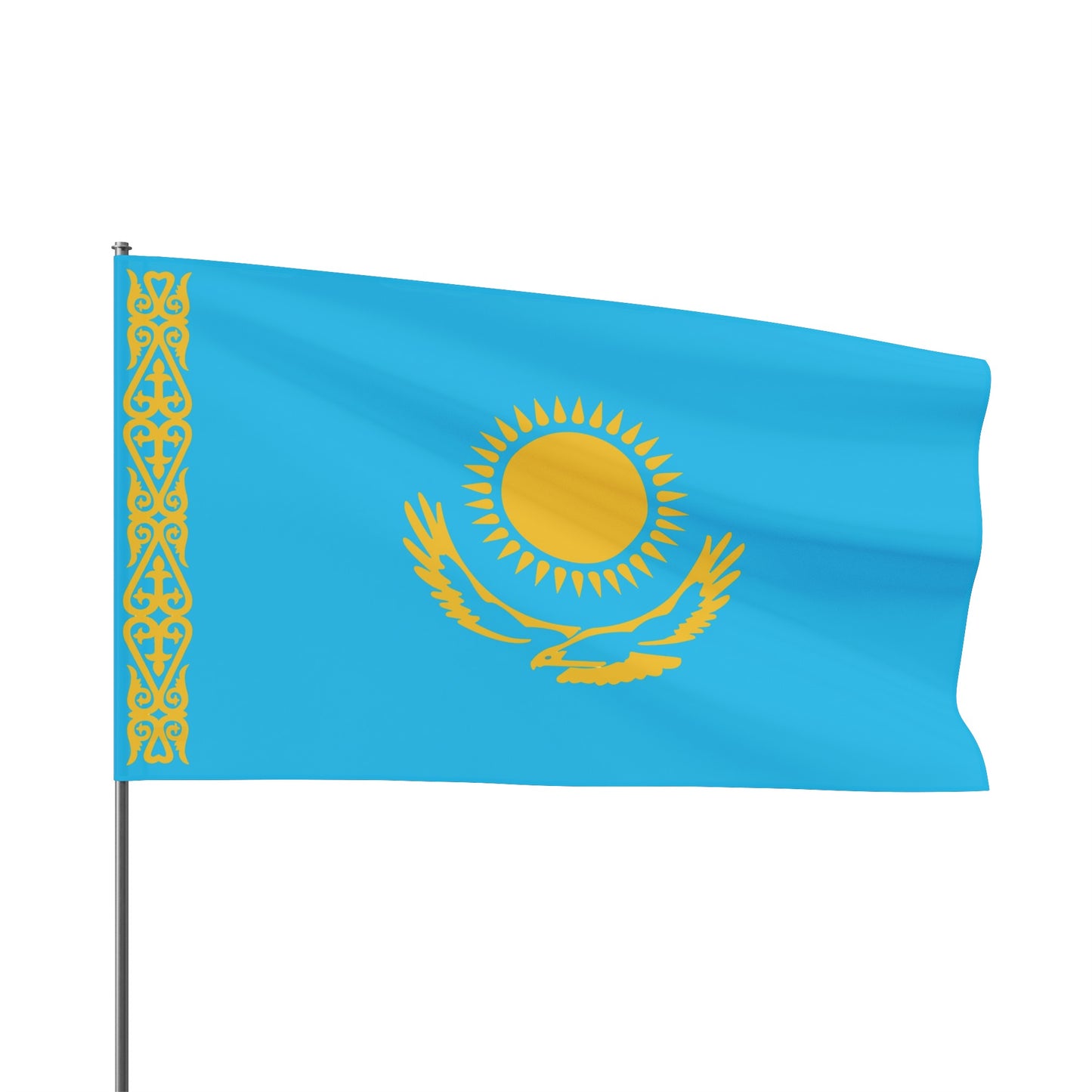 Flag Village Kazakhstan Flag 18" x 12" / 36" x 24" / 60" x 36"