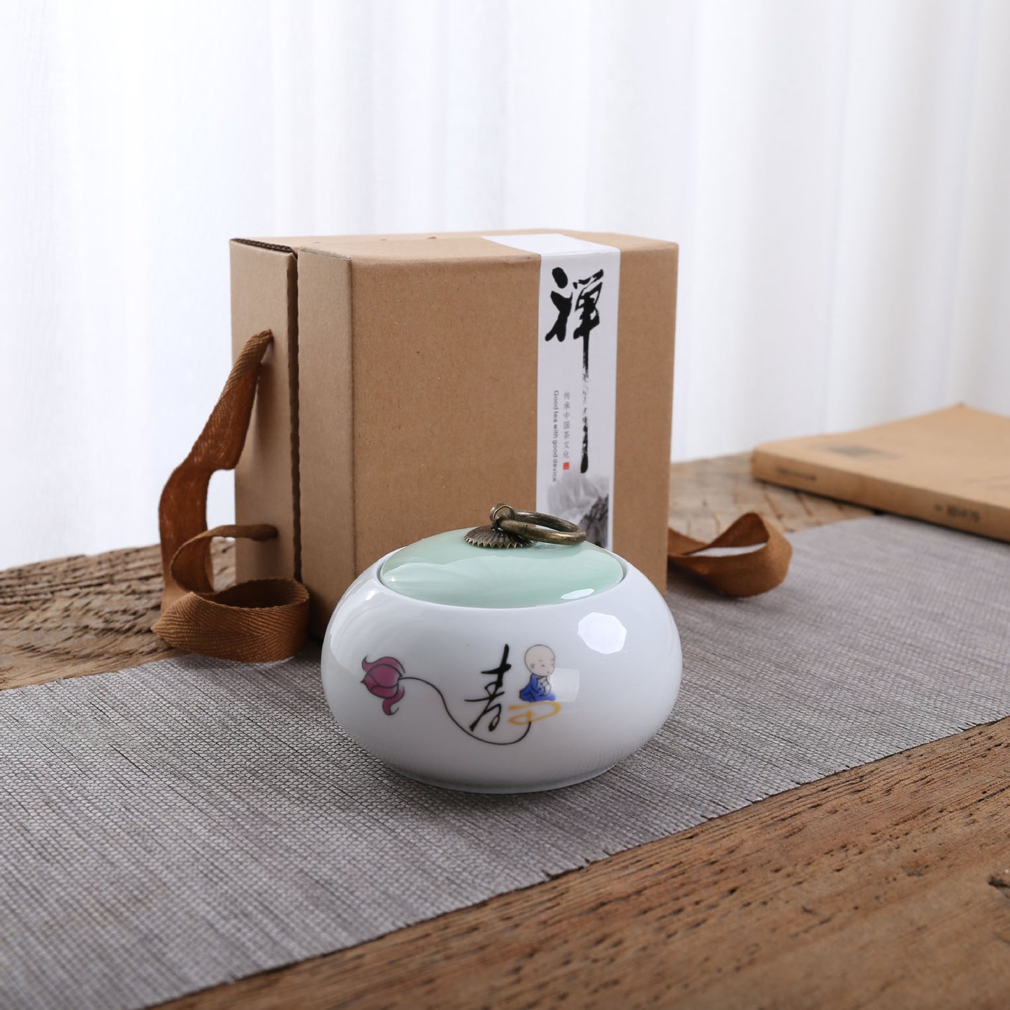Flag Village Small Ceramic Tea Cans Business Wedding Gifts