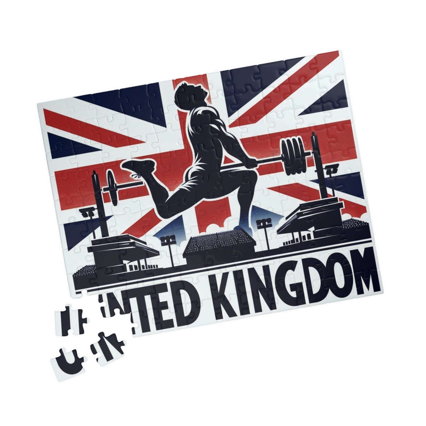 Flag Village United Kingdom Sporting Flag Puzzle (110, 252, 520, 1014-piece) UK0014