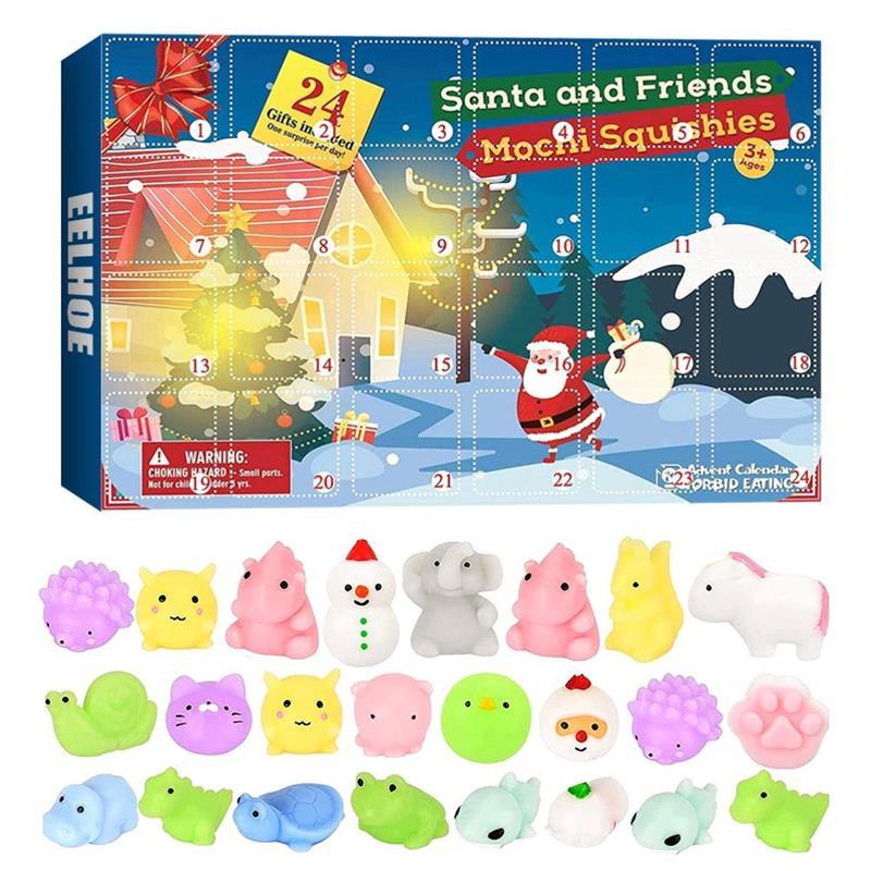 Flag Village Christmas Jewelry Calendar Gift Box Set Diy Beaded Blind Box Bracelet