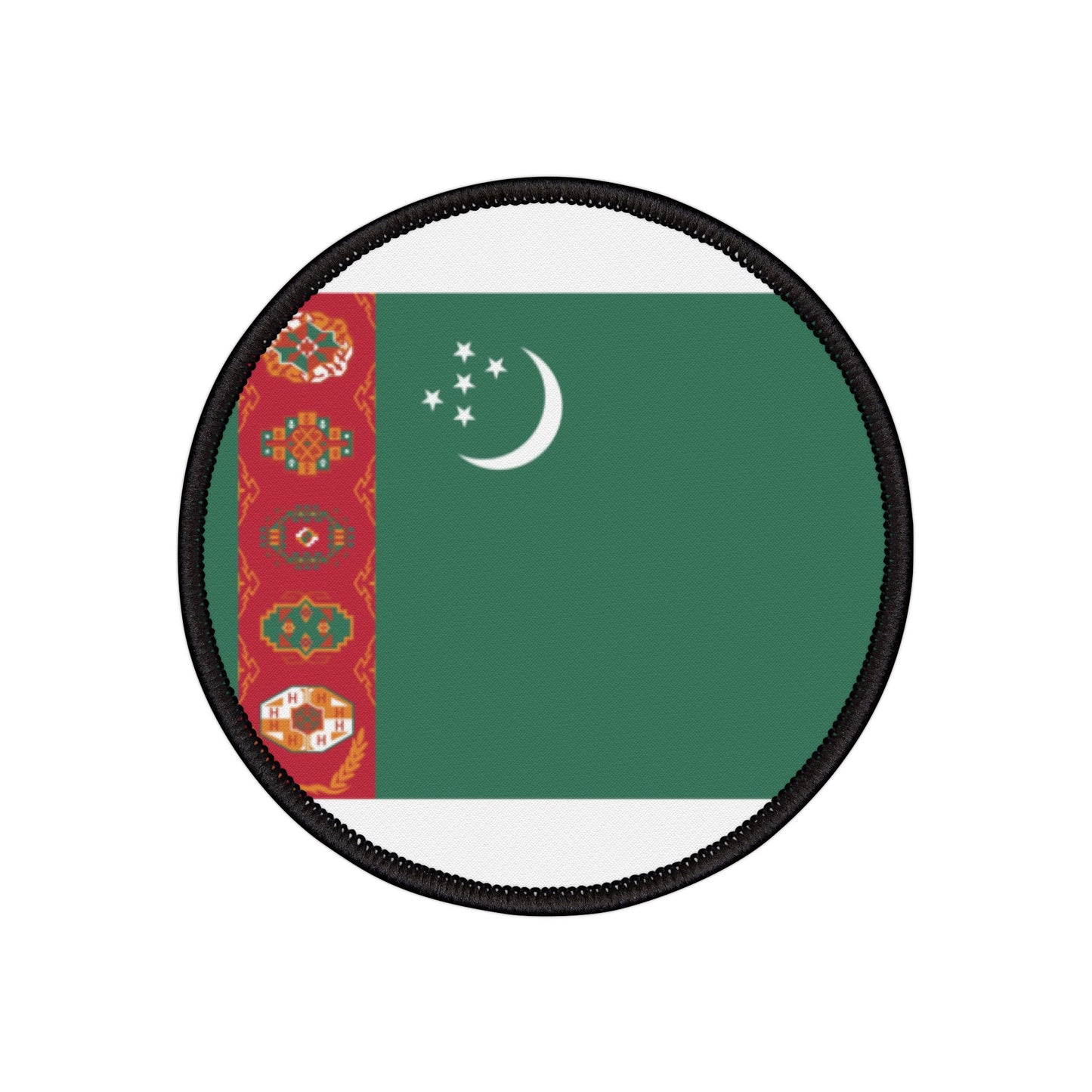 Flag Village Turkmenistan Flag Embroidery Iron-On Patches
