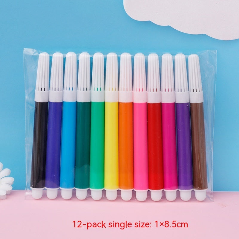 Flag Village Children's Handmade DIY Painting Doodle Bag Kindergarten Gifts Cartoon Non-woven Painting Color Filling Woven Handbag