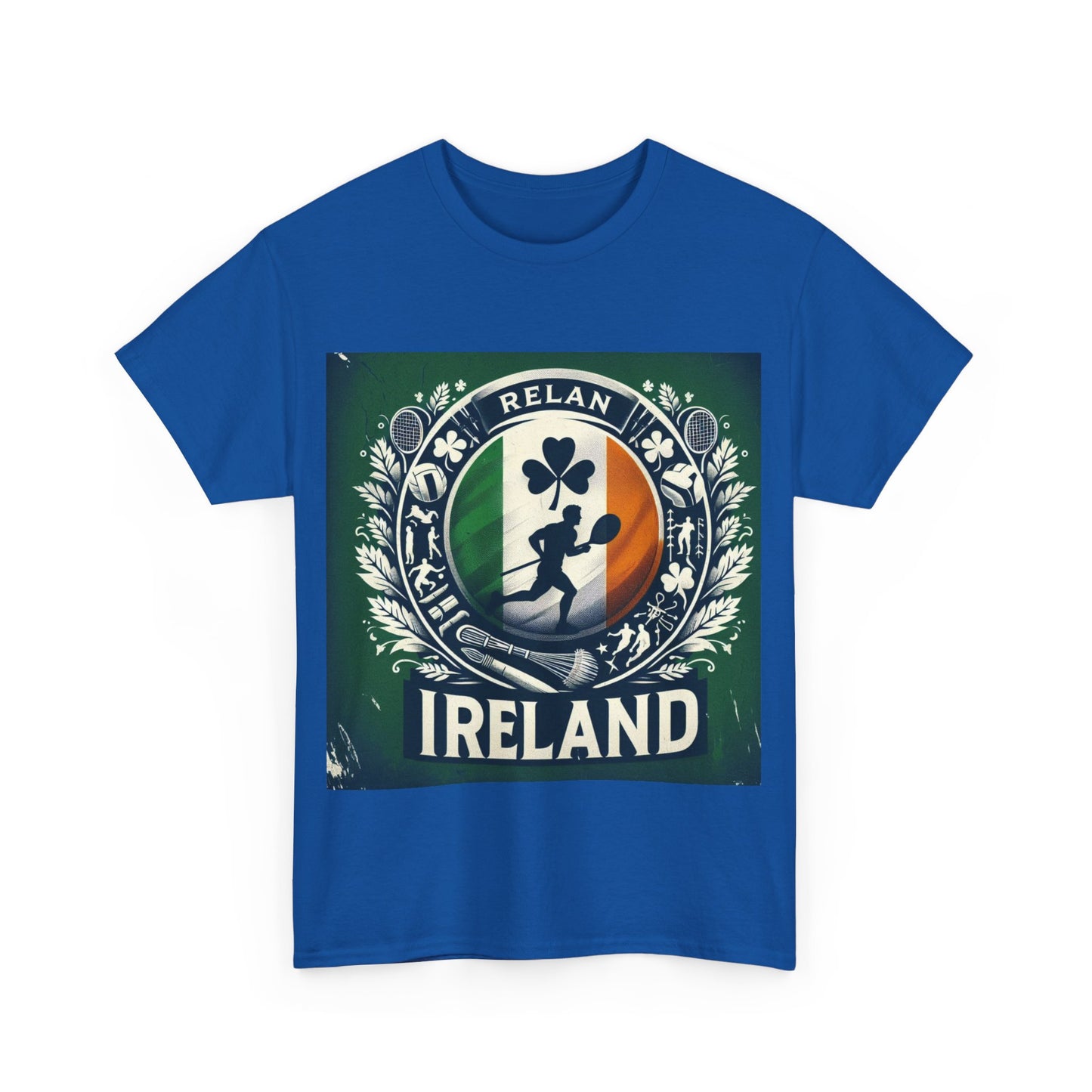 Flag Village Ireland Sporting Flag T-SHIRT Heavy Cotton Tee IRL0007