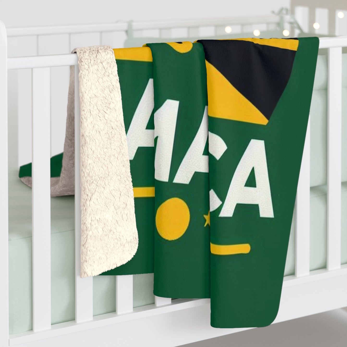 Flag Village JAMAICA Sporting Flag Sherpa Fleece Blanket JAM0008