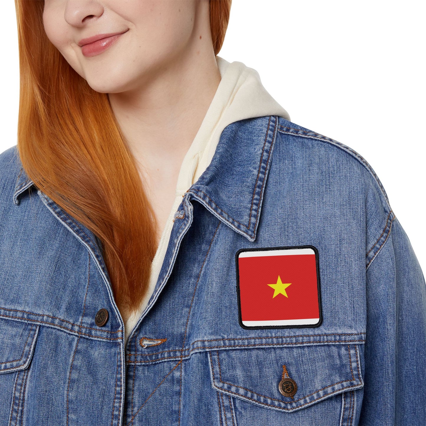 Flag Village Vietnam Flag Embroidery Iron-On Patches