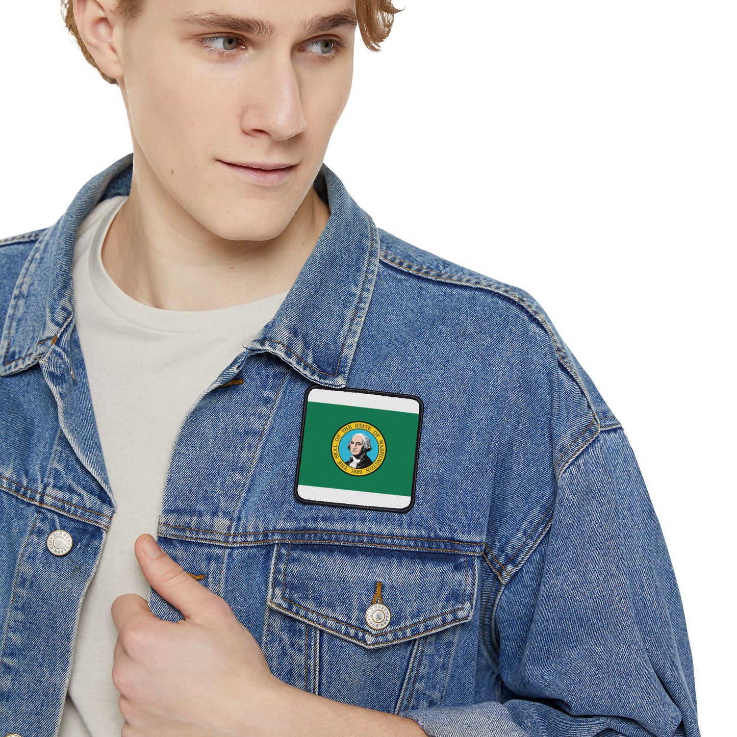 Flag Village Washington State Flag Embroidery Iron-On Patches