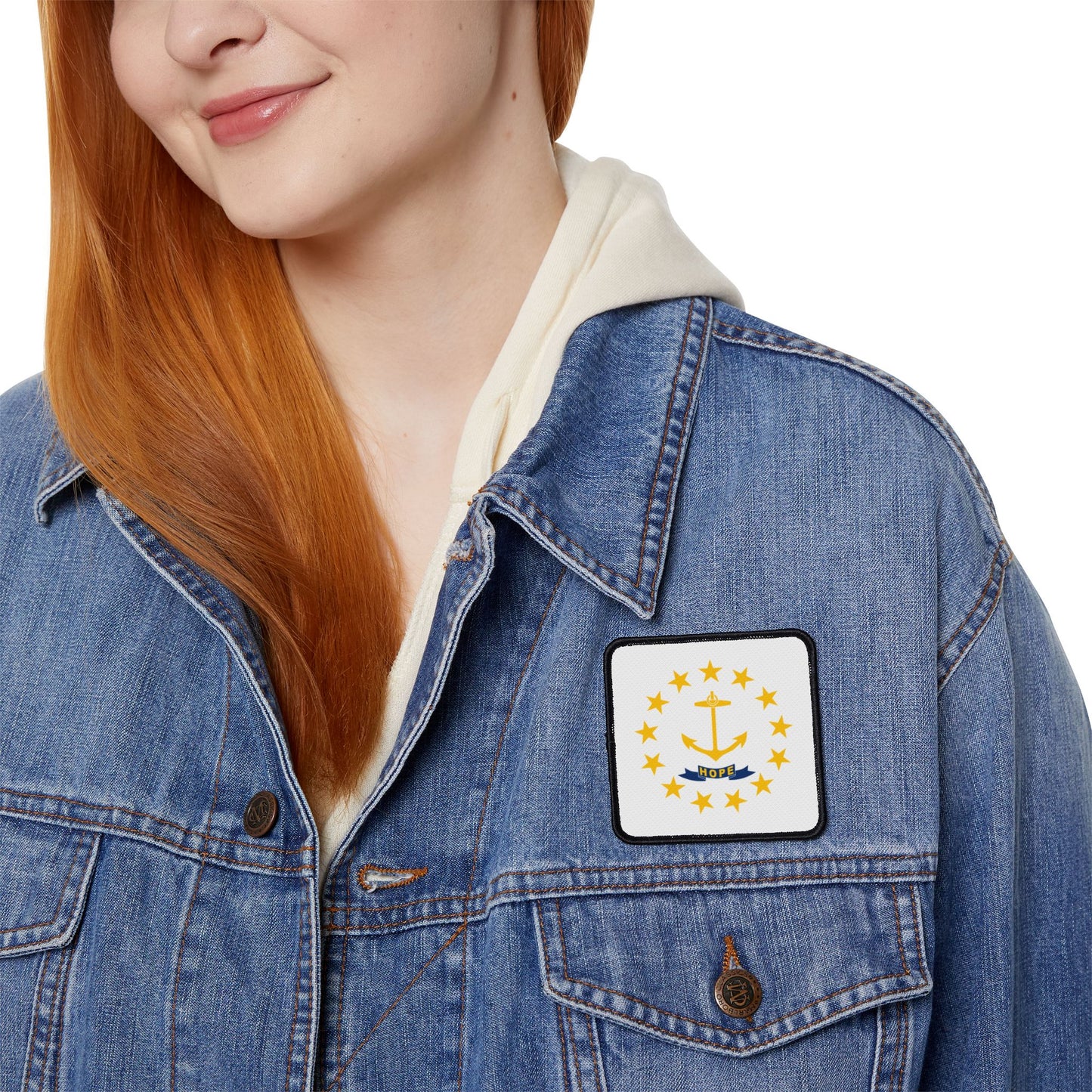 Flag Village Rhode Island State Flag Embroidery Iron-On Patches