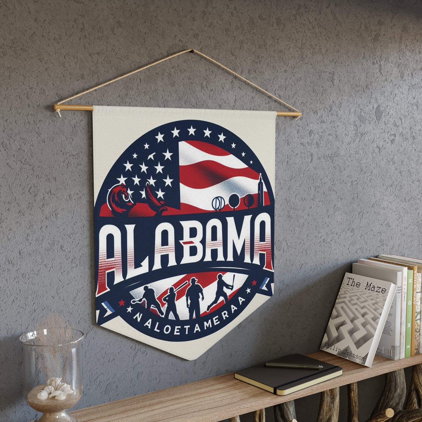 Flag Village Alabama State Flag Pennant Sporting Home Wall decoration AL0001