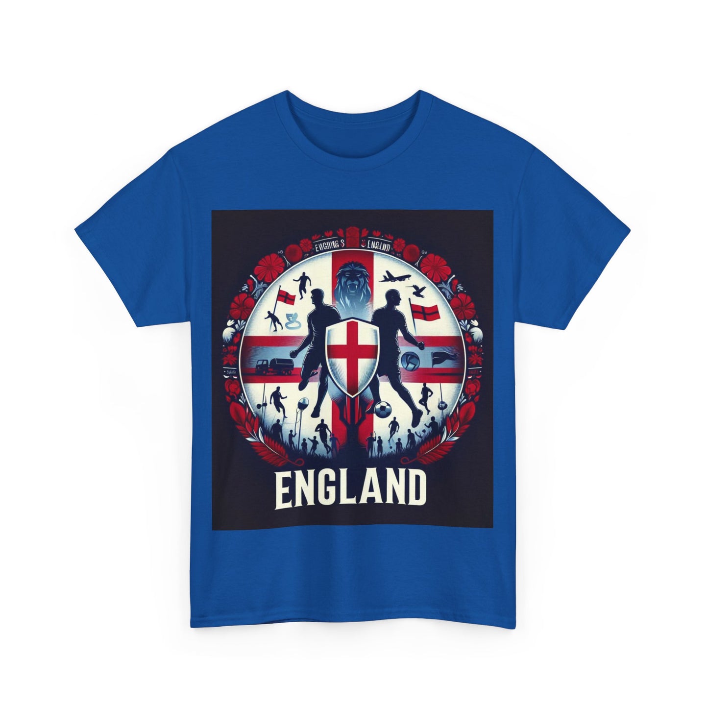 Flag Village England Sporting Flag T-SHIRT Heavy Cotton Tee GBR0008