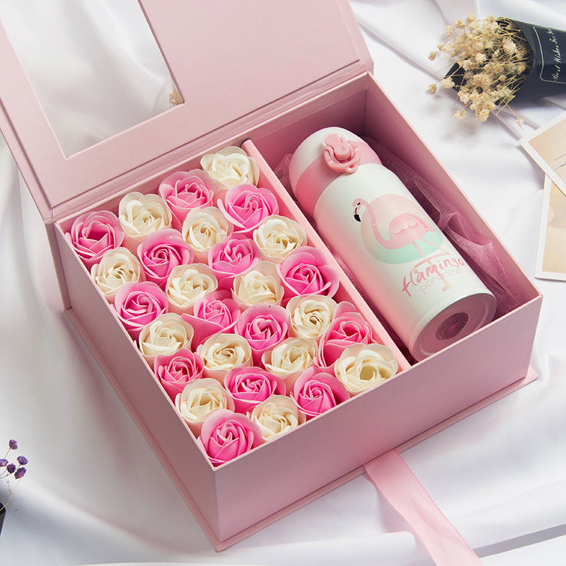 Flag Village Creative Valentine's Day Gift Soap Rose Flower Gift Box