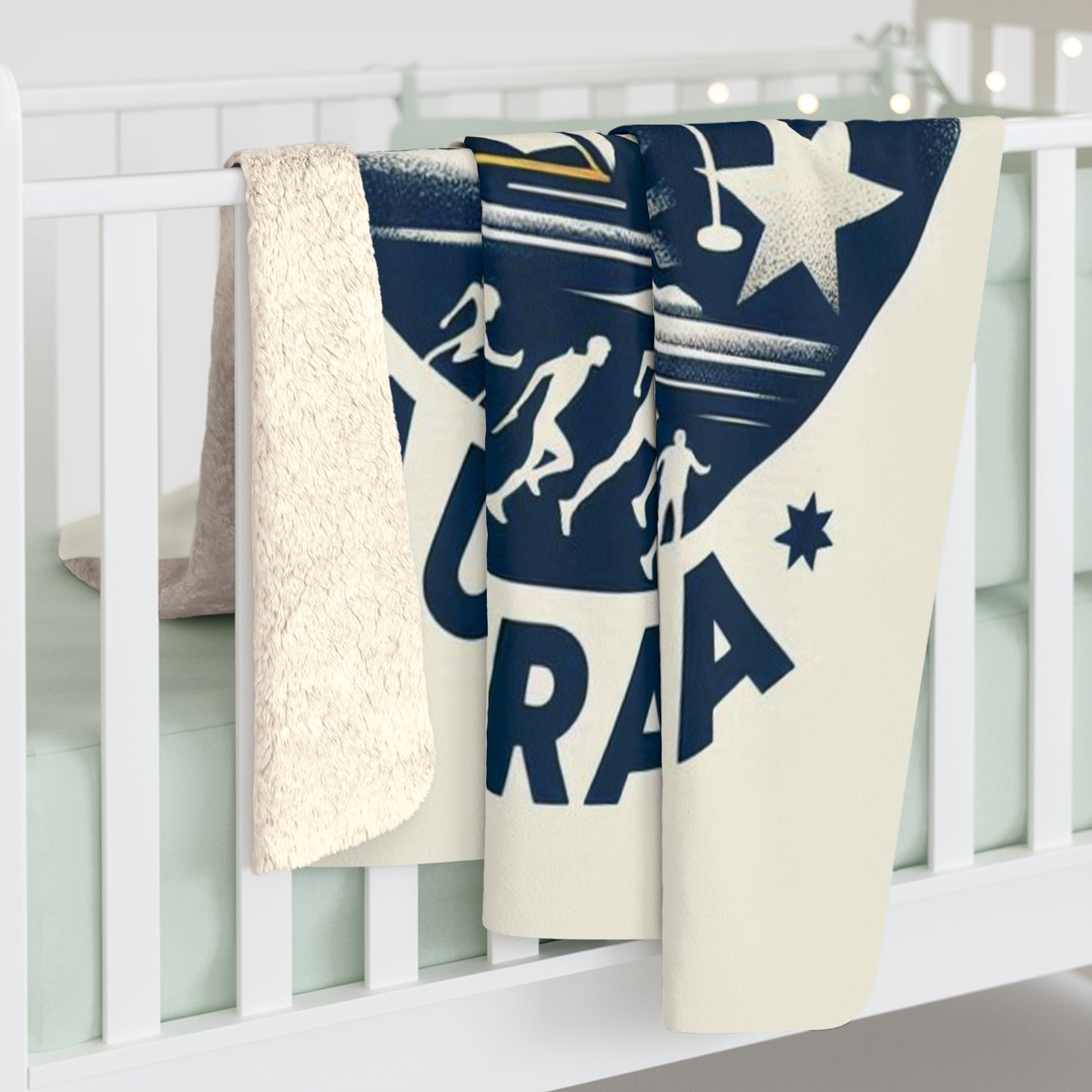 Flag Village Australia Sporting Flag Sherpa Fleece Blanket AUS0010