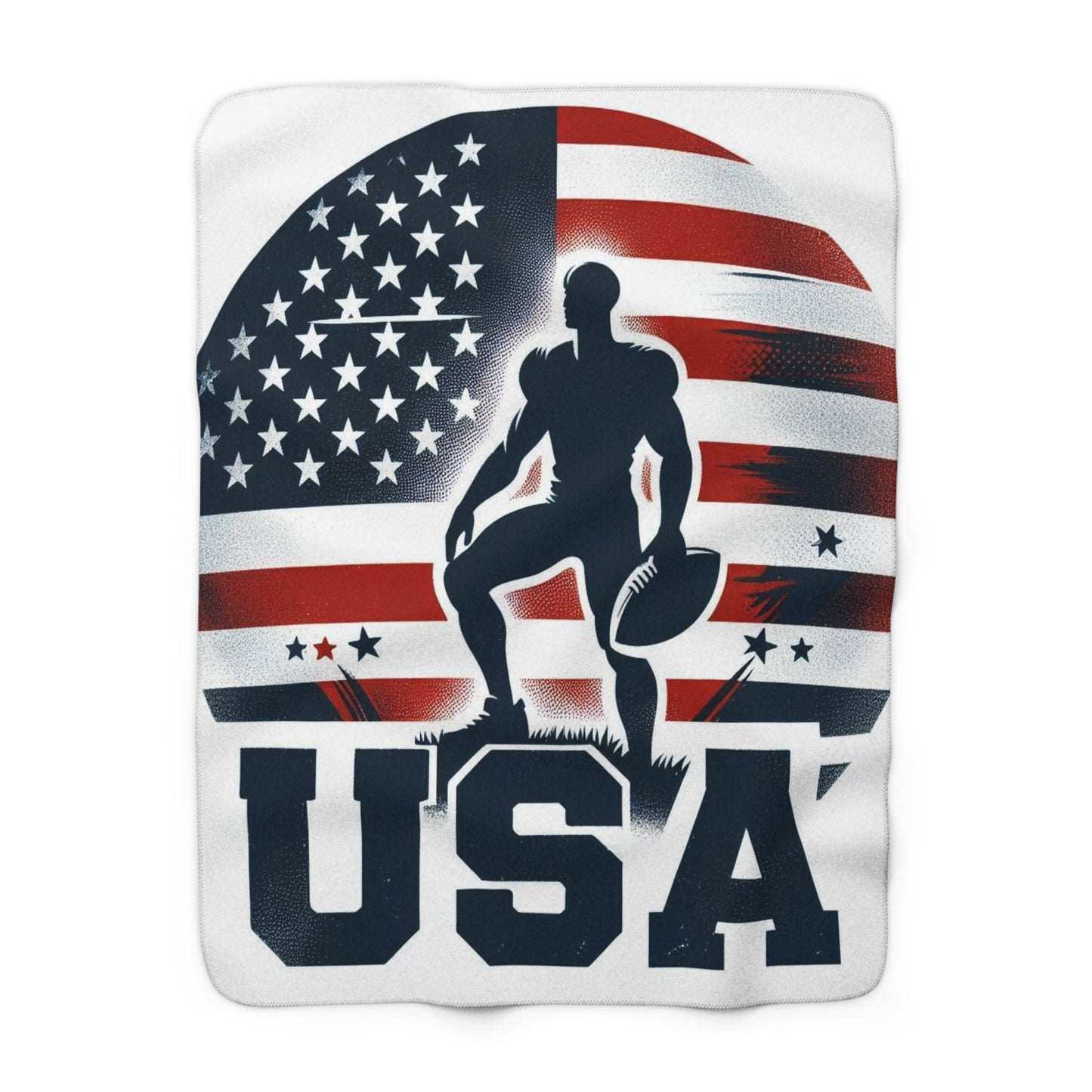 Flag Village United Stetes Sporting Flag Sherpa Fleece Blanket USA0016