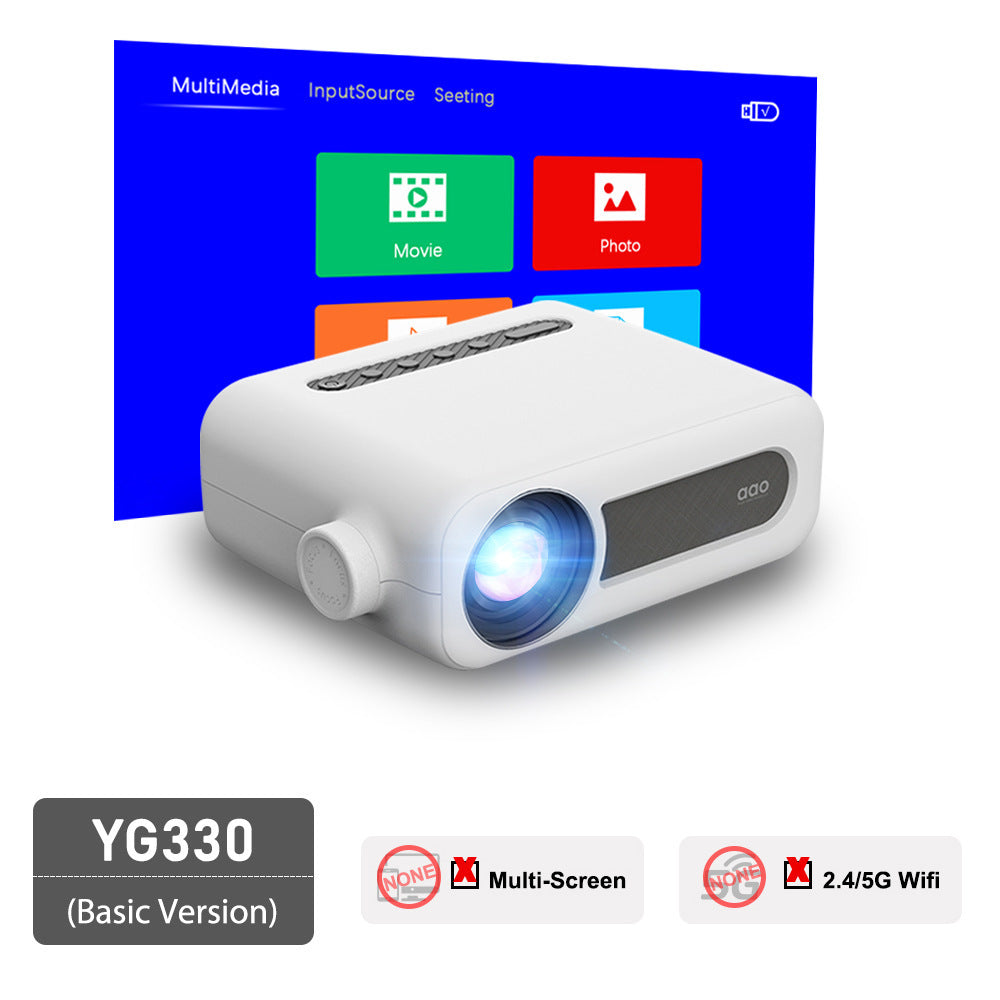 Flag Village HD Mini Home Projector Led Home Theater Children's Gifts