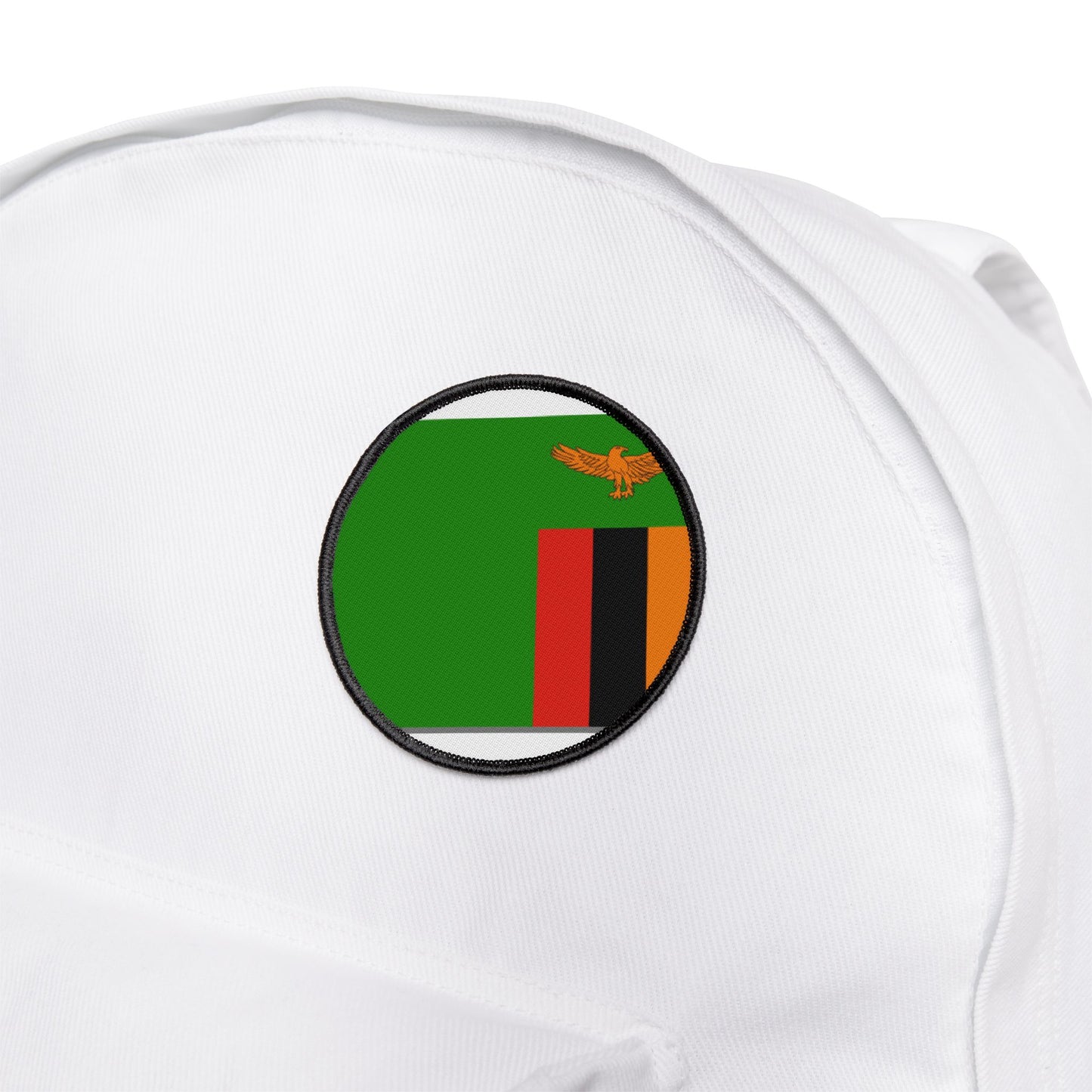 Flag Village Zambia Flag Embroidery Iron-On Patches