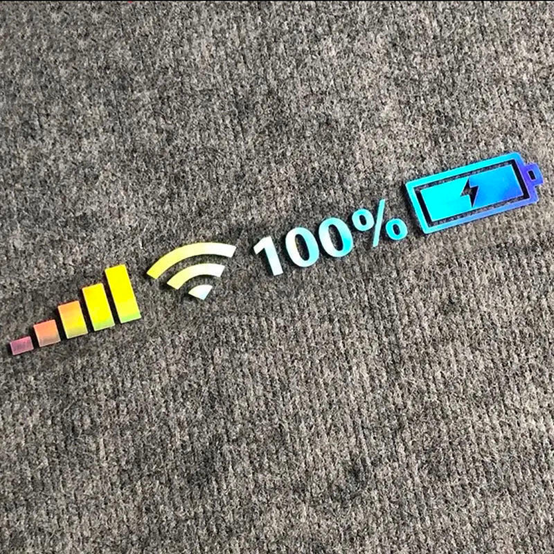 Flag Village Auto Tools Car Windshield Stickers Signal WiFi Power Vinyl Decal Mobile Phone Car Stickers Auto Exterior Decorative Accessories Decals