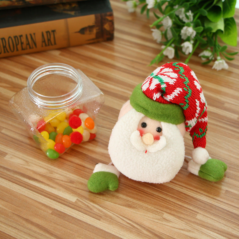 Flag Village Christmas Candy Jar Children Kids Storage Bottle Santa Bag Christmas Sweet Box Gift Chocolate Candy Box Natale Decorazioni