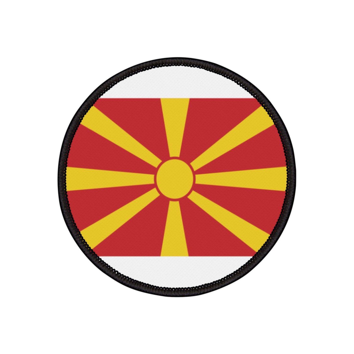 Flag Village Macedonia Flag Embroidery Iron-On Patches