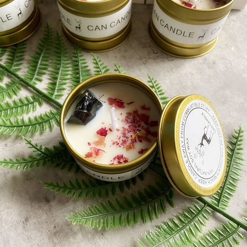 Flag Village Gift Box Gold Tin Box Scented Candle