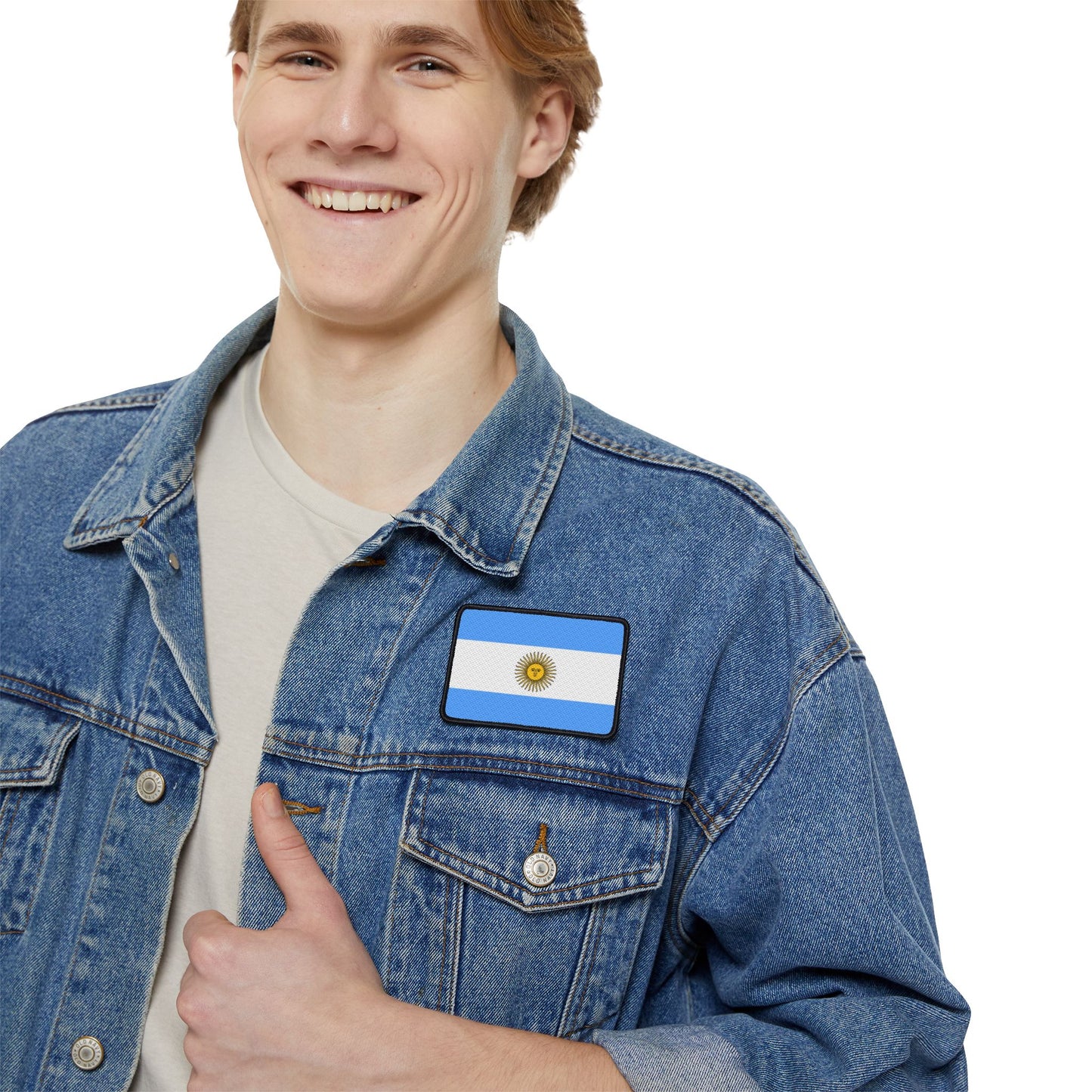 Flag Village Argentina Flag Embroidery Iron-On Patches