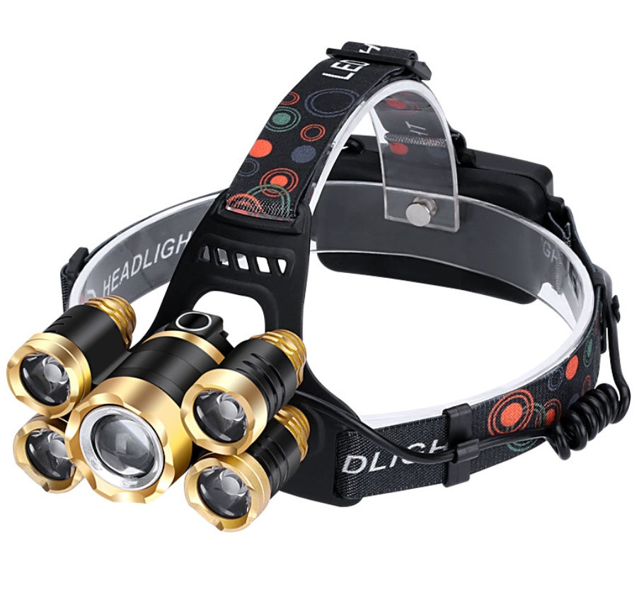 Flag Village High-power five-head aircraft light