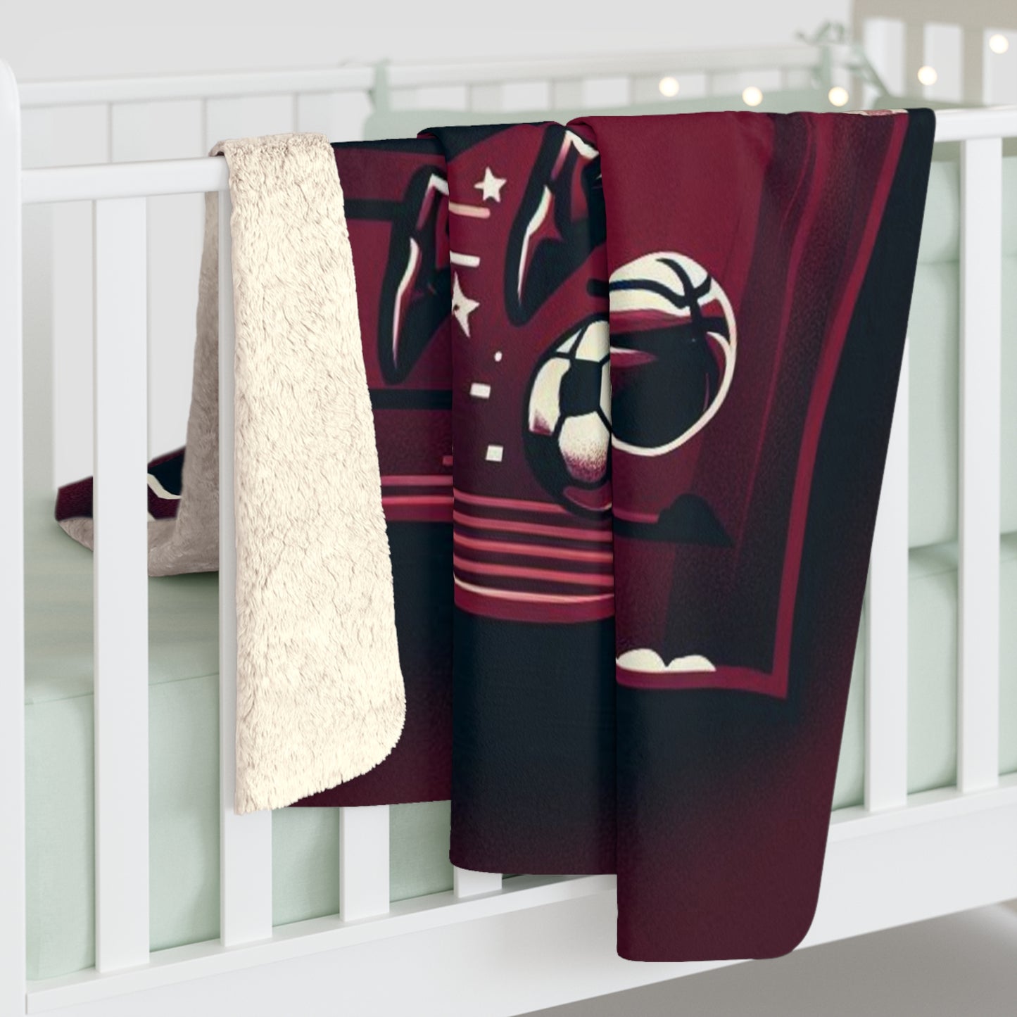 Flag Village Latvia Sporting Flag Sherpa Fleece Blanket LVA0001