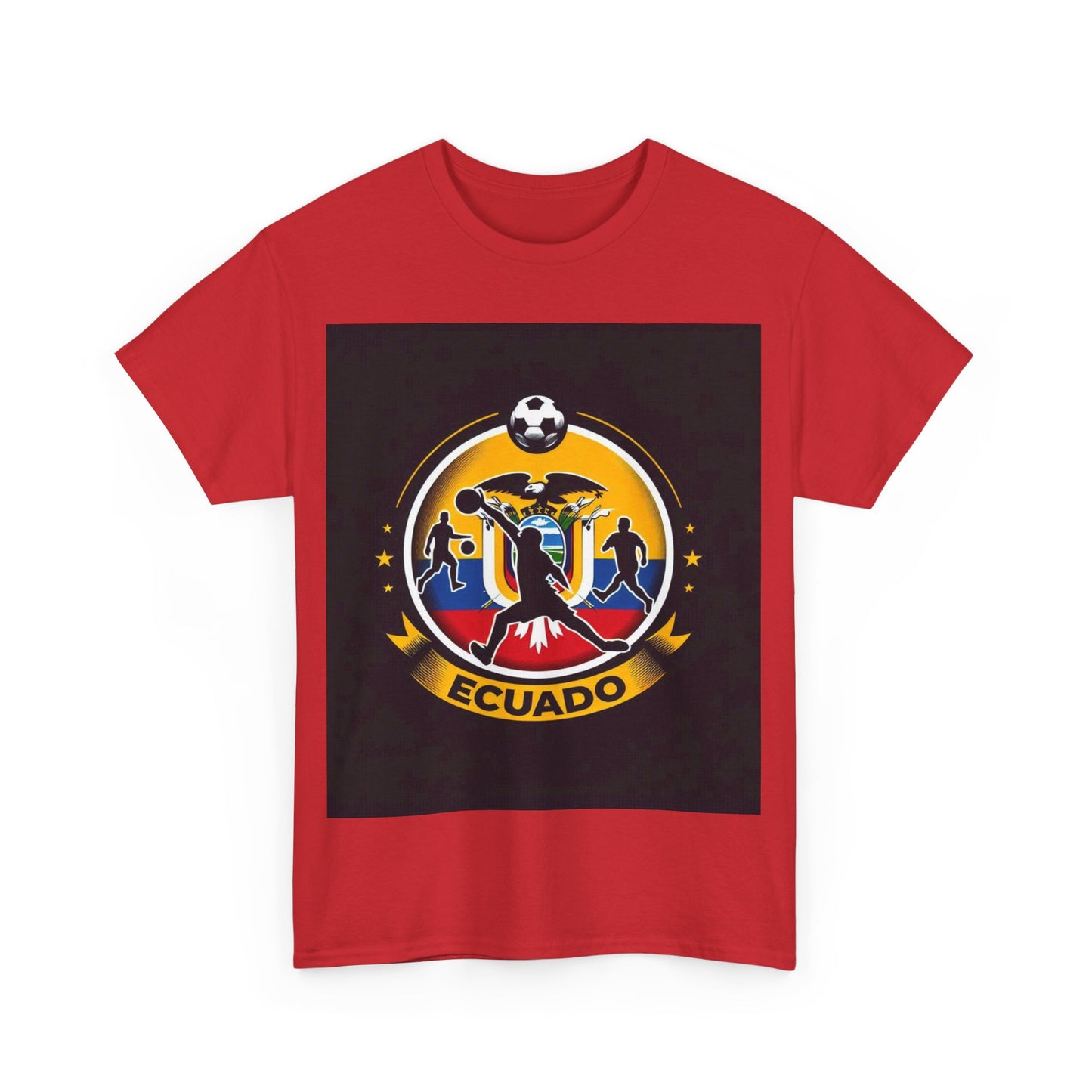 Flag Village Ecuador Sporting Flag T-SHIRT Heavy Cotton Tee ECU0002