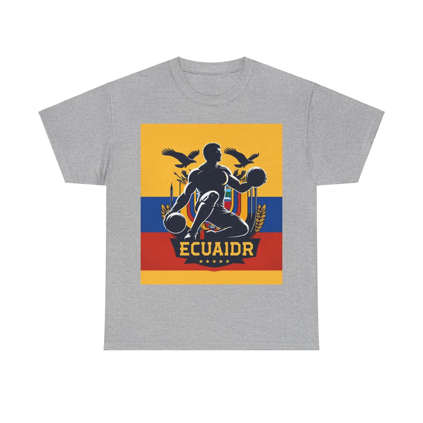 Flag Village Ecuador Sporting Flag T-SHIRT Heavy Cotton Tee ECU0004