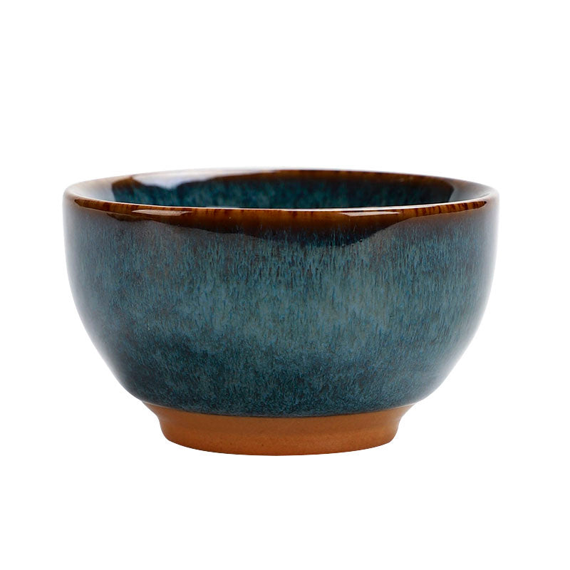 Flag Village High-grade Ceramic Small Tea Bowl Tasting Cups Tealight Gift Box Set