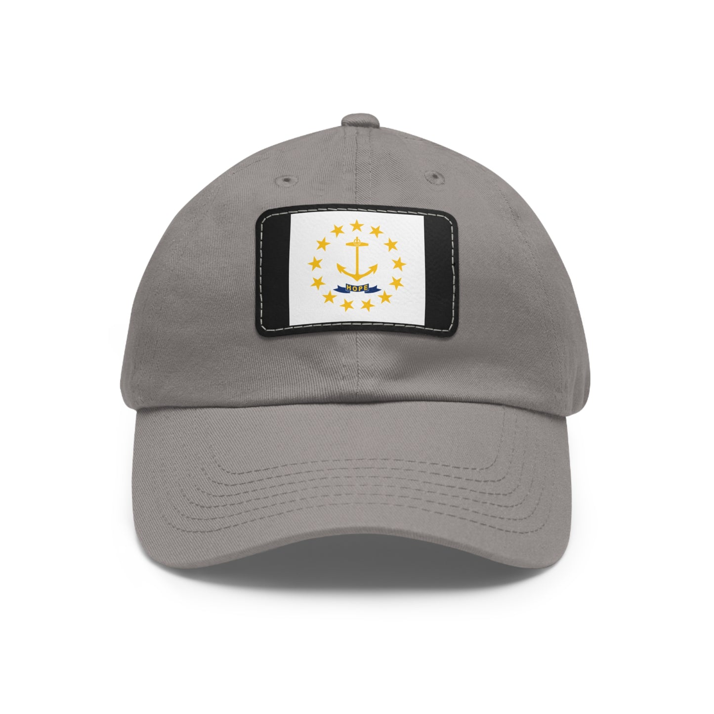 Flag Village USA Rhode Island State Flag Hat Cap with Leather Patch