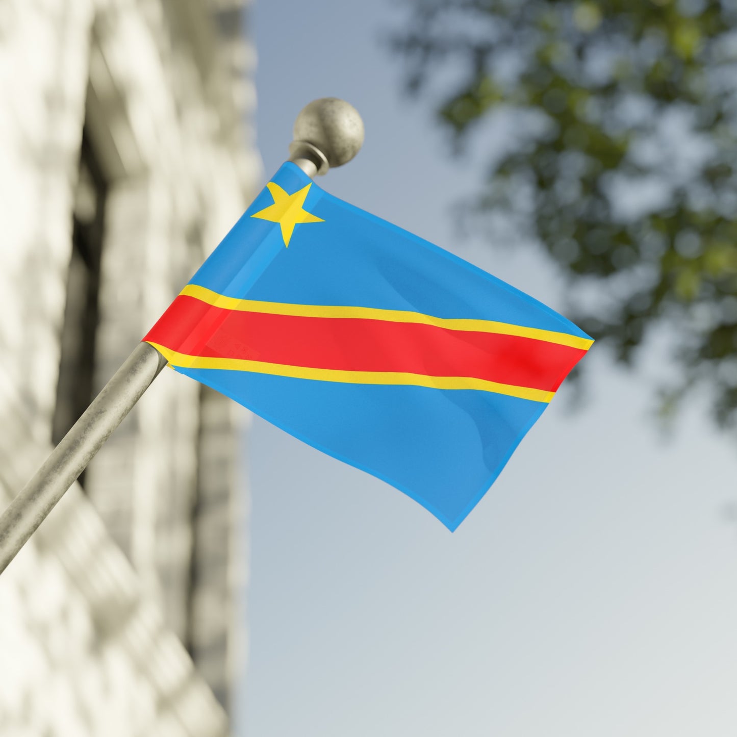 Flag Village Democratic Republic Of The Congo Flag 18" x 12" / 36" x 24" / 60" x 36"