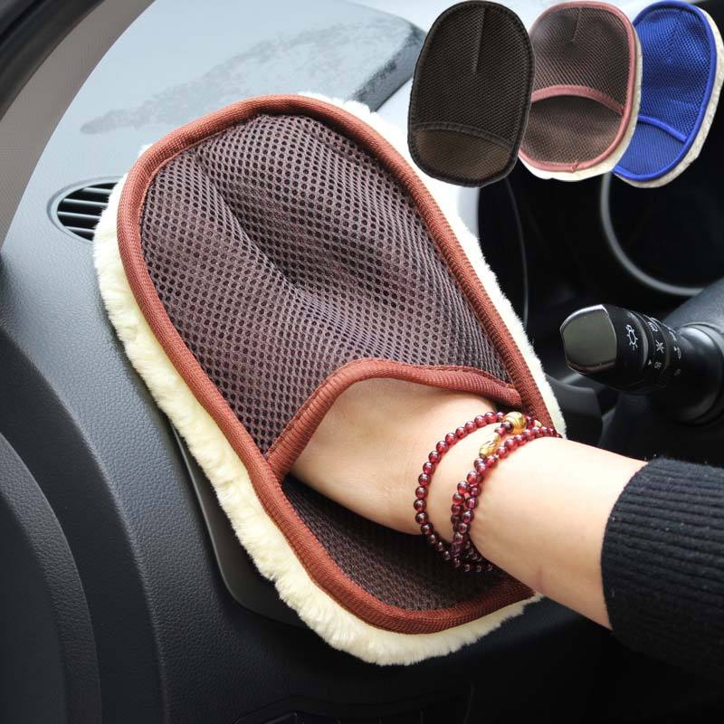 Flag Village Auto Tools Car type soft hair car wash cleaning gloves car motorcycle car wash car care cleaning tools