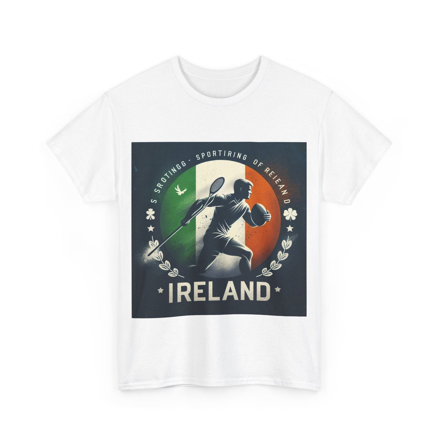 Flag Village Ireland Sporting Flag T-SHIRT Heavy Cotton Tee IRL0003