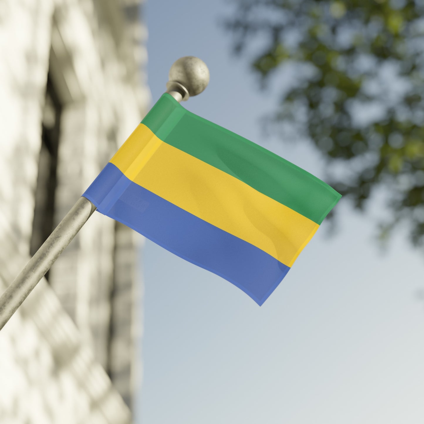 Flag Village Gabon Flag 18" x 12" / 36" x 24" / 60" x 36"