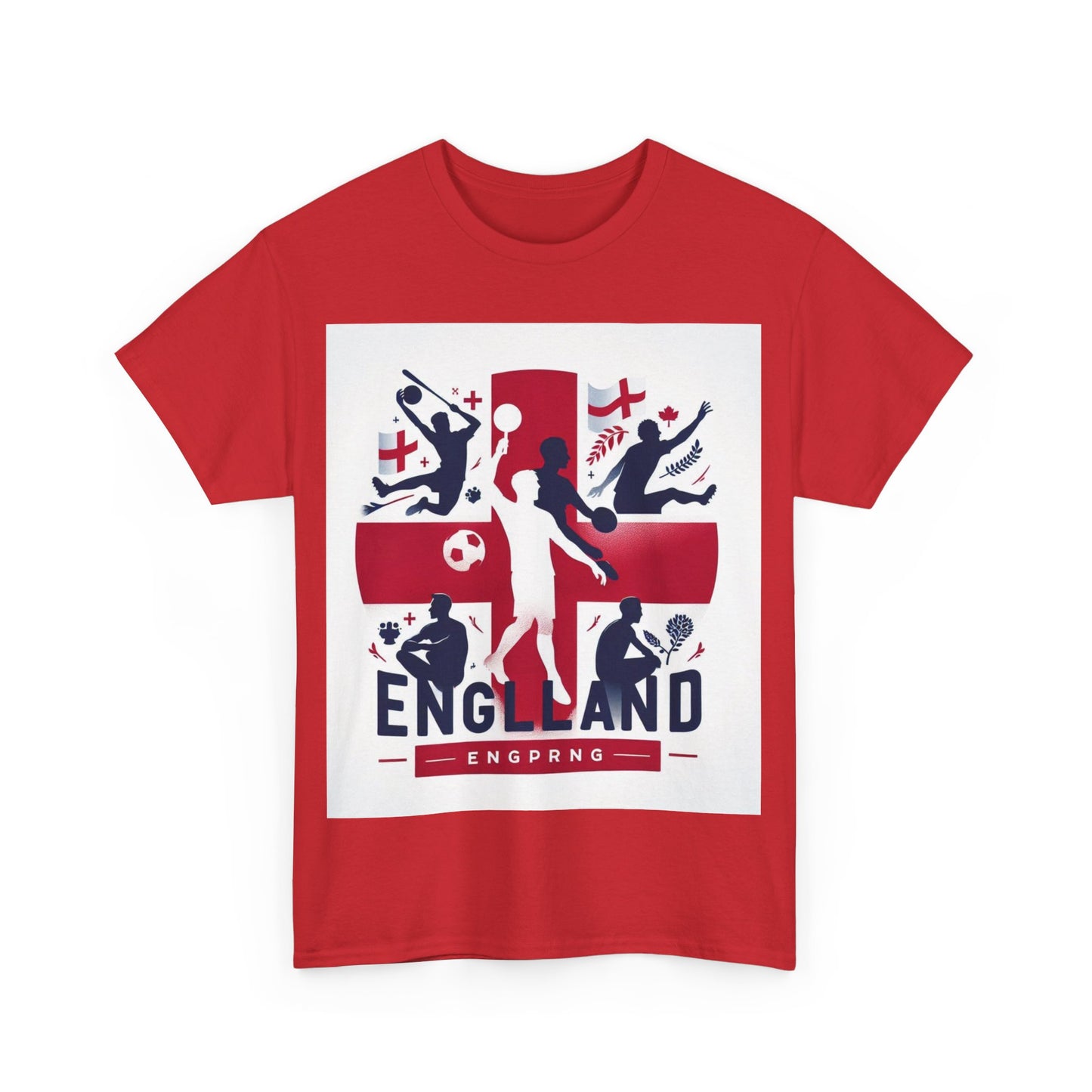 Flag Village England Sporting Flag T-SHIRT Heavy Cotton Tee GBR0009
