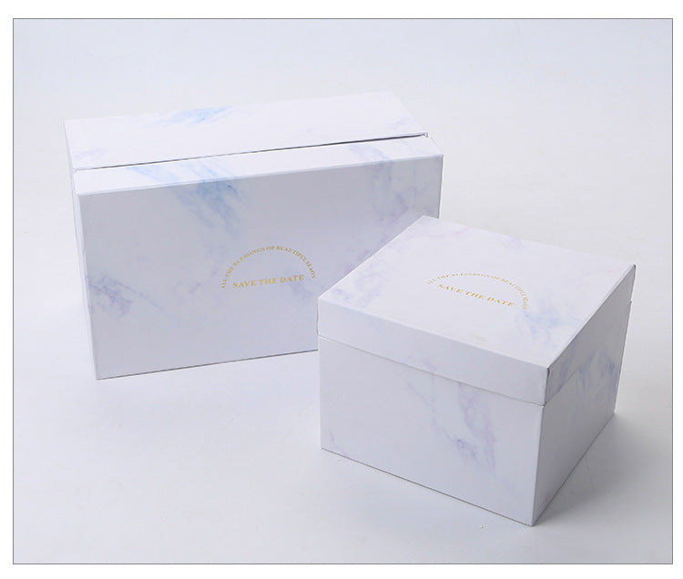 Flag Village European Style Marbled Gold Rim Mug Gift Box Set