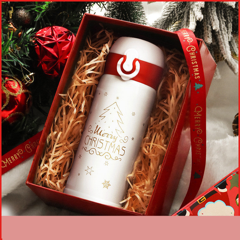 Flag Village Christmas Gift Female Thermos Cup Gift Box Set