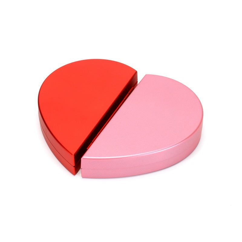 Flag Village 3D Love Box Heart-shaped Rose Flower Rotating Ring Box Valentines Day Gift