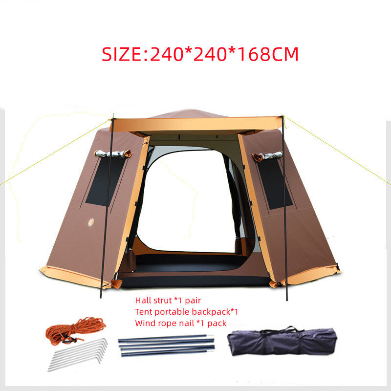 Flag Village Outdoor 3-4-5-6 People Fully Automatic Camping Tent