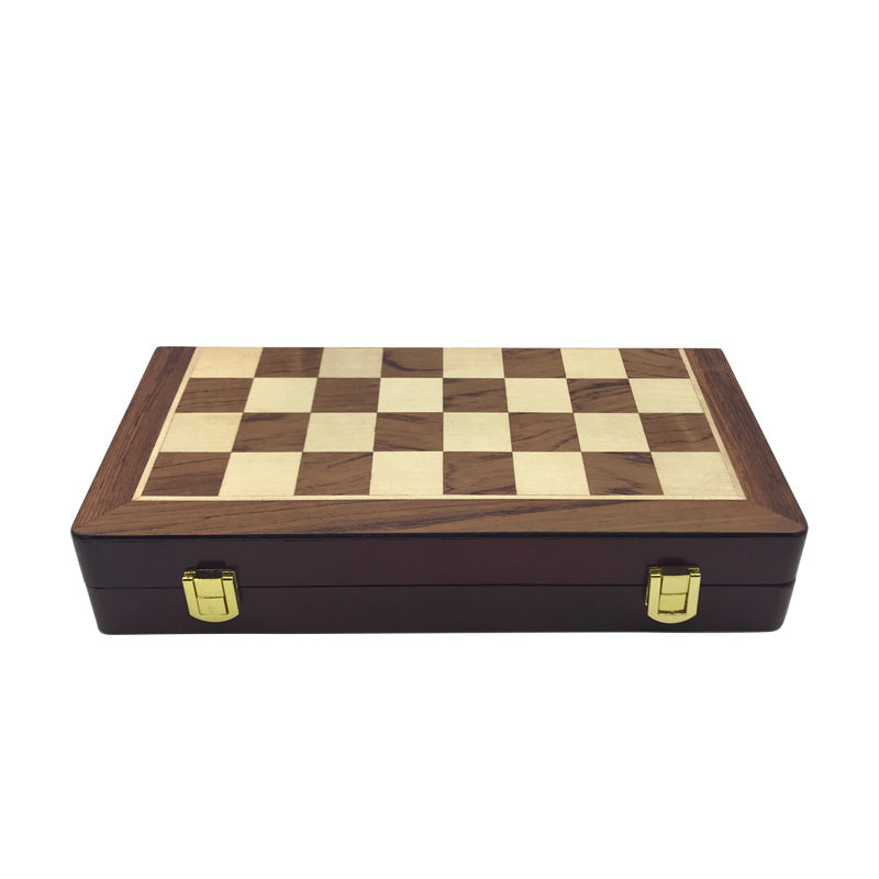 Flag Village Chess Match Special High-end Gift Box Set Solid Wood Folding Board Large Pieces Chess