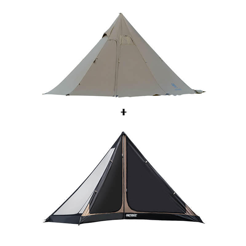 Flag Village Waterproof Outdoor Camping Chimney Tent