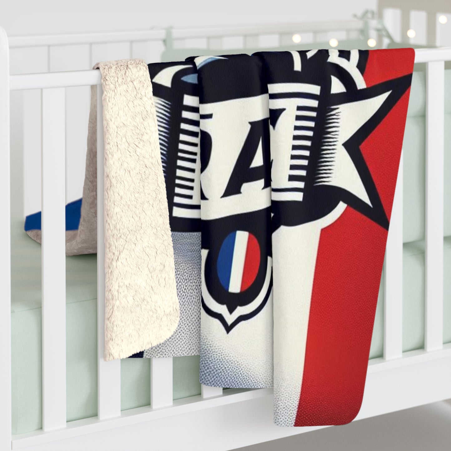 Flag Village France Sporting Flag Sherpa Fleece Blanket FRA0002