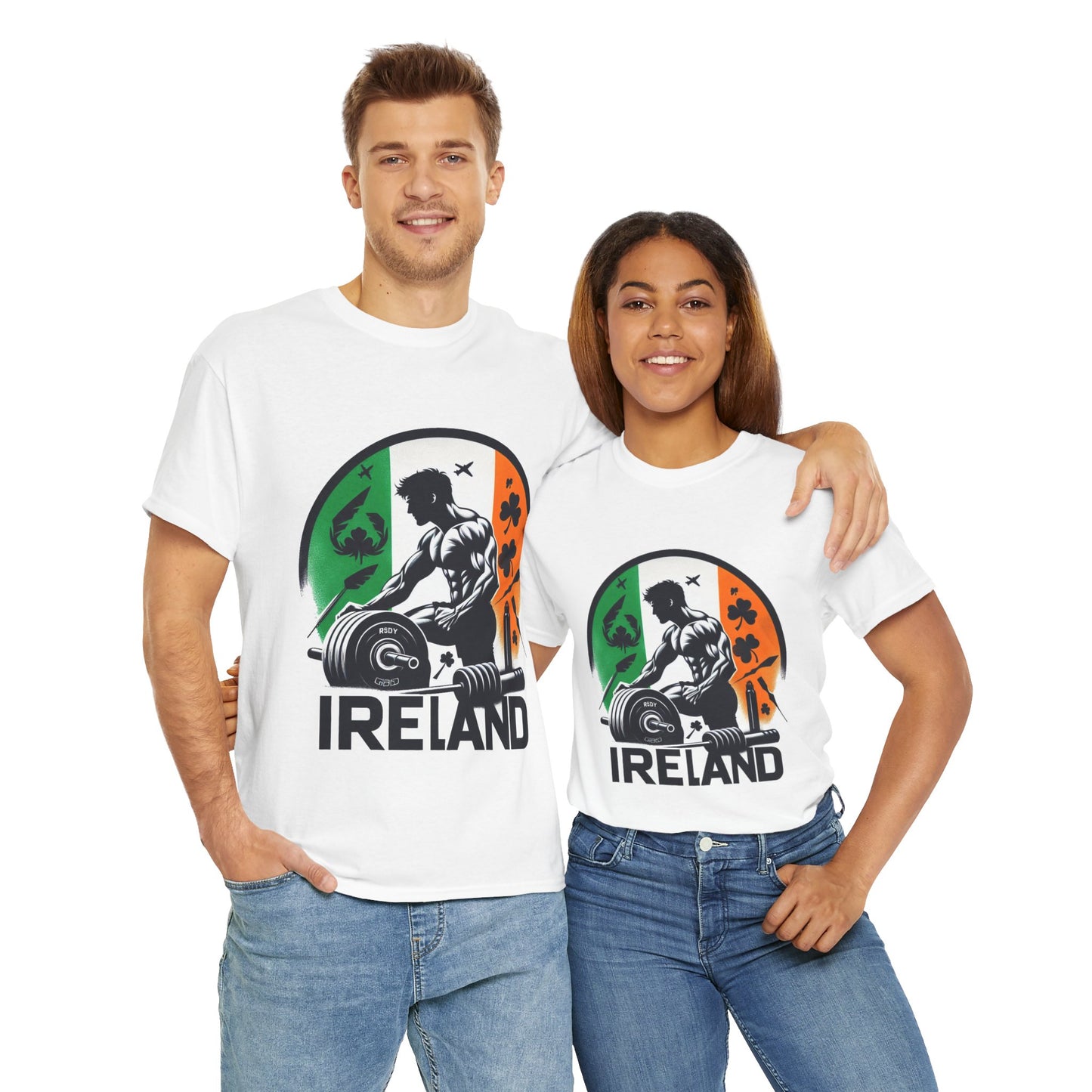 Flag Village Ireland Sporting Flag T-SHIRT Heavy Cotton Tee IRL0001