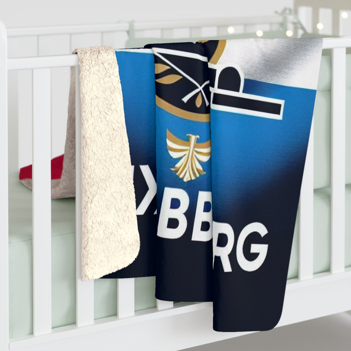 Flag Village Luxembourg Sporting Flag Sherpa Fleece Blanket LUX0008
