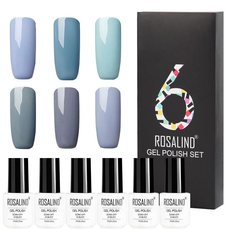 Flag Village 6 Colors Set Solid Color Gel Polish Set Nail Polish Gift Box Manicure