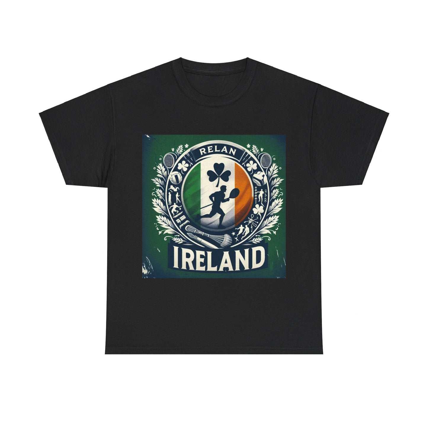 Flag Village Ireland Sporting Flag T-SHIRT Heavy Cotton Tee IRL0007