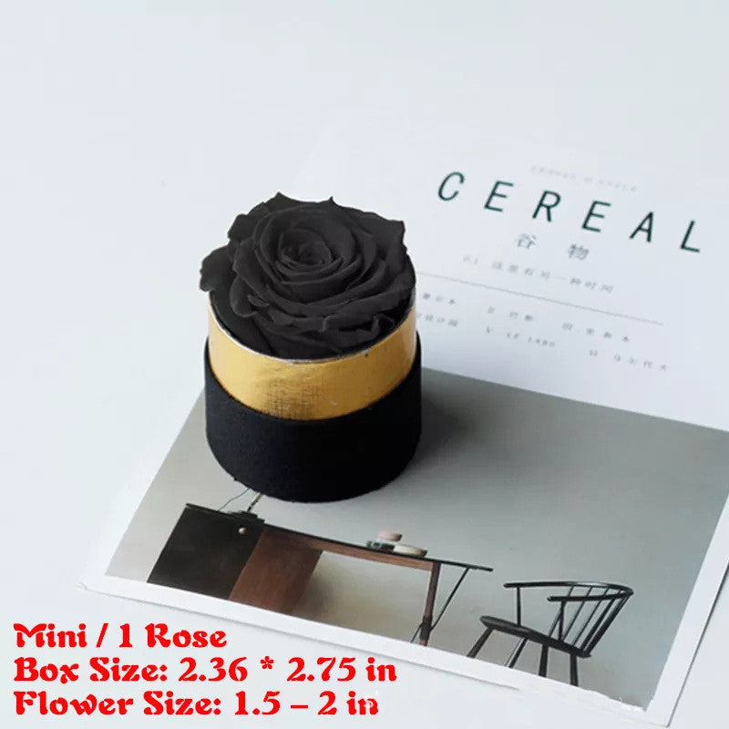 Flag Village Preserved Flower Rose Hug Bucket Christmas Gift Box