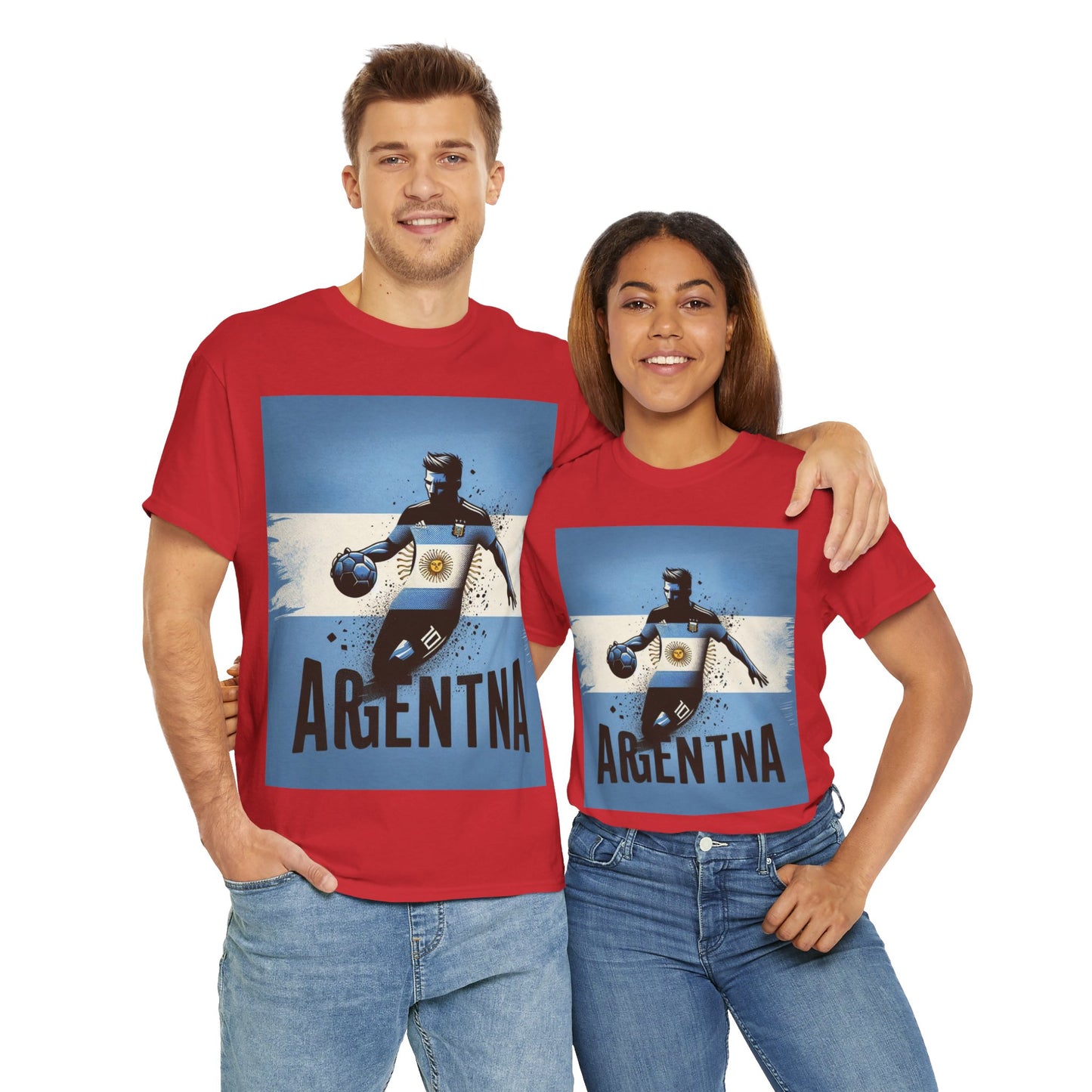 Flag Village Argentina Sporting Flag T-SHIRT Heavy Cotton Tee ARG0008